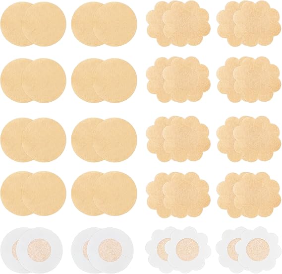 WITROMAN 40 Pieces Disposable Nipple Covers, Pasties, Petals