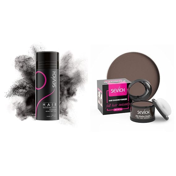 Sevich Hairline Powder + Hair Fibers Dark Brown