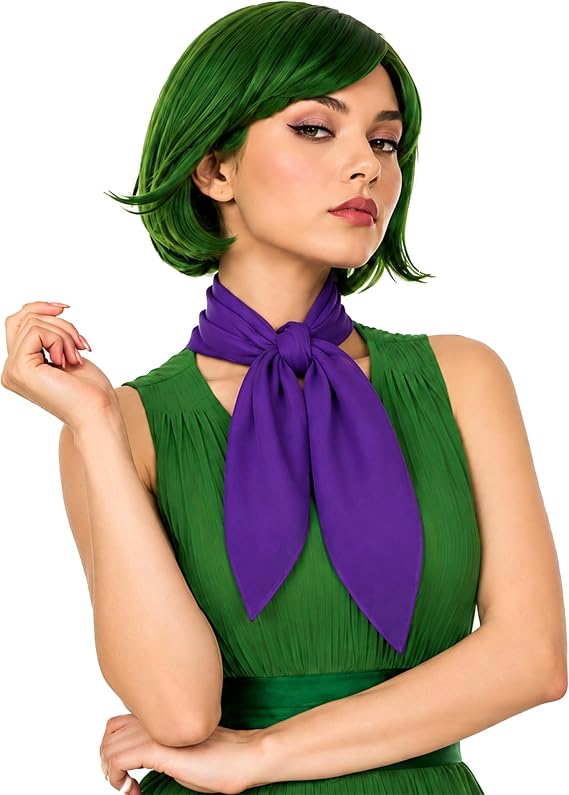 Fairycece Sheer Chiffon Neck Scarf Women Square Bandana, 3 Sizes
