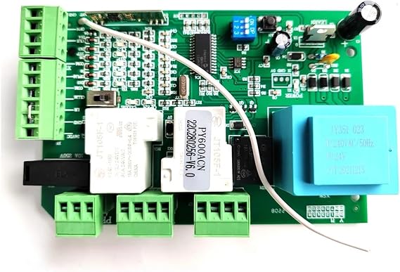 Control Board For AC Sliding Gate Opener Sliding Gate Opener Motor Plate Pcb Circuit Board Controller Card SL600 PY600 PY800 SL1500 For Swing Gate，Sliding Door(Board with 4 keys)