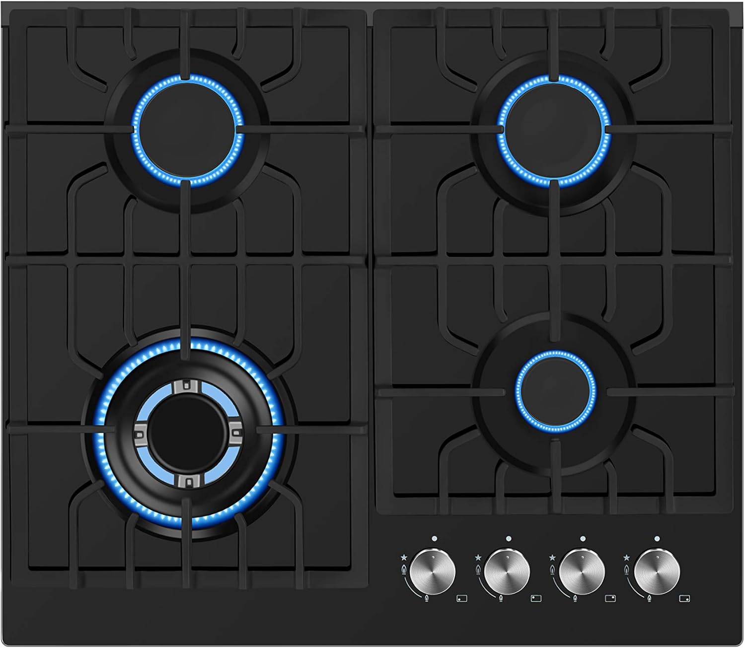 Empava Gas Stove Cooktop with Gen Italy Sabaf Sealed Burners in Stainless Steel