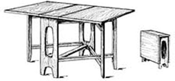 Project Paper Plan to Build Collapsible Table - Material Not Included