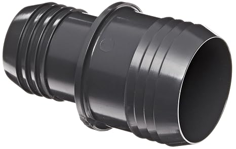 Spears 1429 Series PVC Tube Fitting, Coupling, Schedule 40, Gray, 2" Barbed