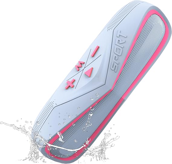 Portable Bluetooth Speaker IPX7 Waterproof Wireless 20H Playtime Speakers for Camping BT5.3 Small Bluetooth Speaker HD Loud for Outdoor Party Office Pink Gift (Pink)