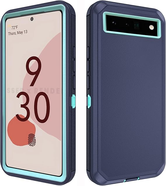 Asuwish Phone Case for Google Pixel 6 Pro Cell Cover Hybrid Rugged Shockproof Hard Protective Drop Proof Full Body Heavy Duty Mobile Accessories Pixel6Pro Pixel6 XL 6XL Pixle 6Pro 5G Women Blue