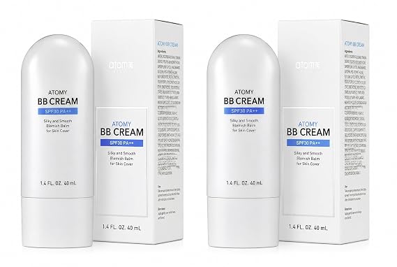 (2 Pack) A.t.o.m.y BB Cream SPF 30 PA++ Radiant coverage with anti-aging effects, hydration