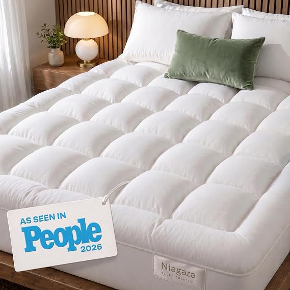 Niagara Sleep Solution 綿100% 冷却マットレストッパー - フルサイズ
