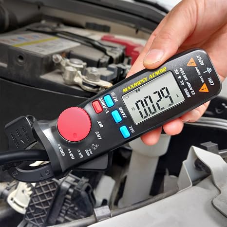 DC AC Clamp Meter 6000 Counts True RMS Digital Multimeter Amp Resistance Frequency V-Alert Continuity Voltage Tester
