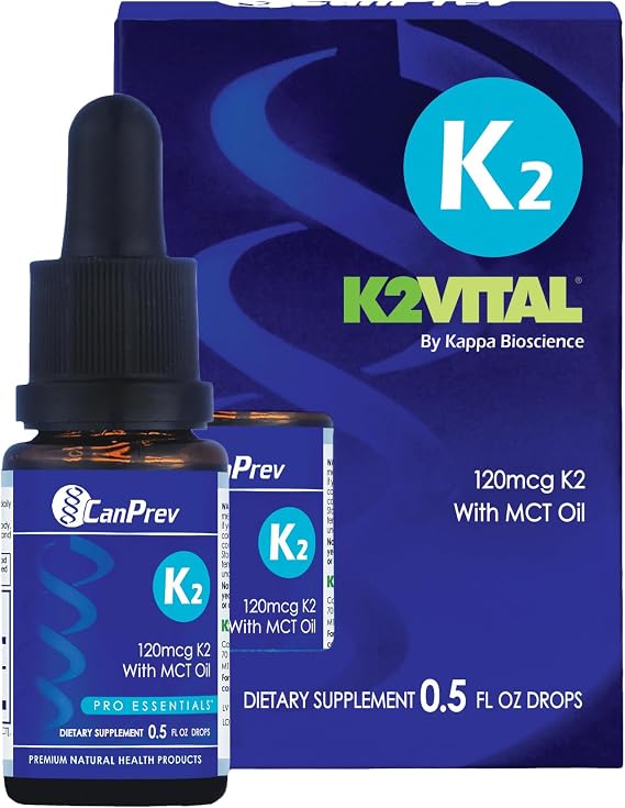 CanPrev Vitamin K2 Liquid Drops, 30mcg MK-7 Per Drop, 15ml