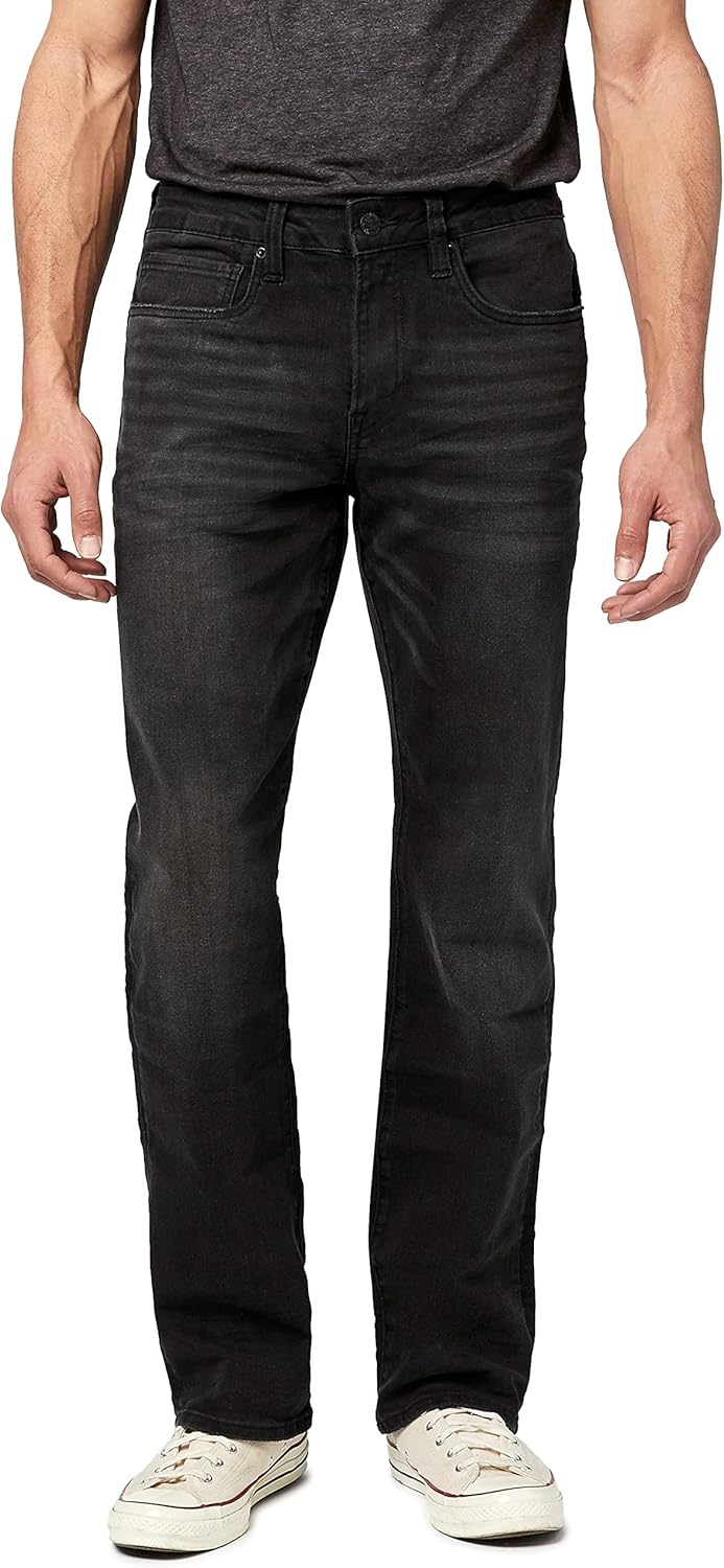 Buffalo David Bitton Men's Relaxed Straight Driven Jeans, Whiskered and Sanded, 29 32