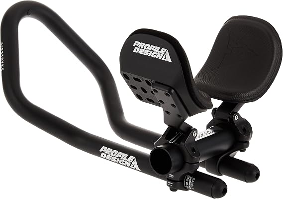 Profile Design Airstryke V2 Aluminum Clip-on Aerobars Ano Matte Black, Adjustable Stack and Reach