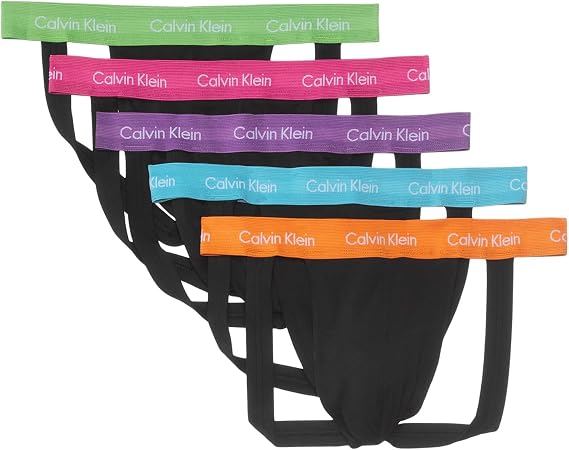 Calvin Klein mens Pride Cotton Stretch 5-pack Jock Strap