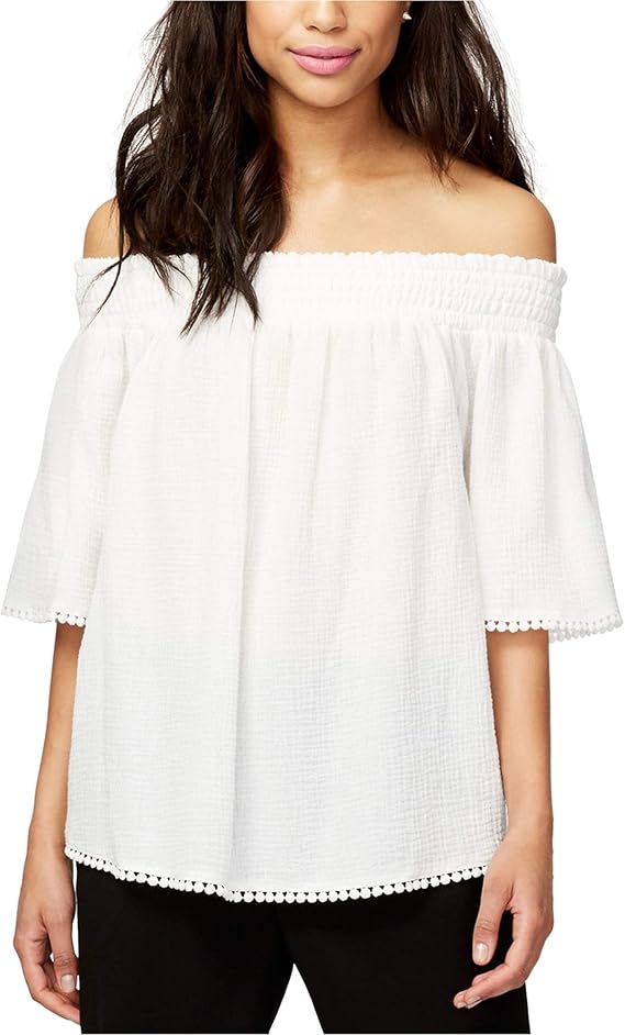 RACHEL Rachel Roy Women's Cotton Off-The-Shoulder Top