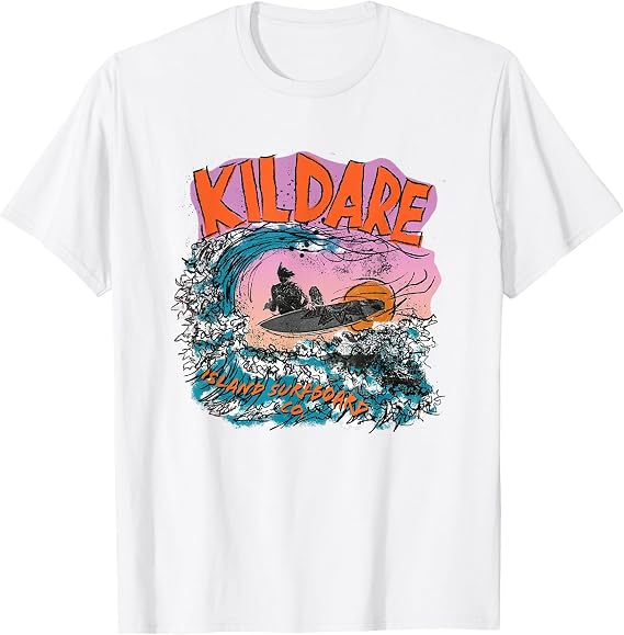 Outer Banks Kildare Island Surfboard Co. Sketchy Poster T-Shirt
