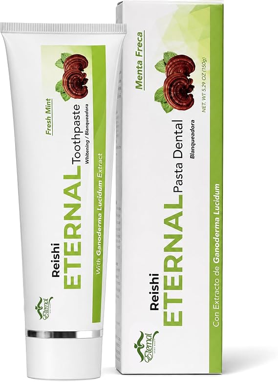 Eternal Spirit Beauty Reishi Toothpaste, Fluoride Free, Fresh Mint, with Ganoderma Lucidum Extract, 1.52 oz