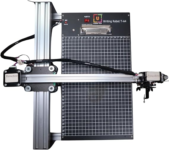 Uunatek Original iDraw 2.0 T-Structure Plotter XY Plotter Drawing Machine Handwriting Brobot with Basement Plate Working Area A4 3 x 42 Stepper Motors Write Speed