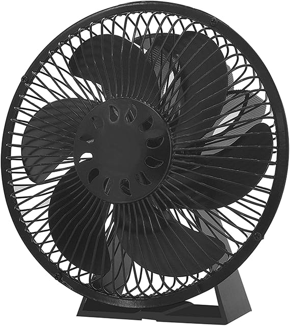 Heat Powered Fan, Fireplace Fan with Heat Powered 6 Blade, Thermodynamic Heat Powered Fan for Wood Stoves, Fireplaces, Environmental Protection and High Performance Fans