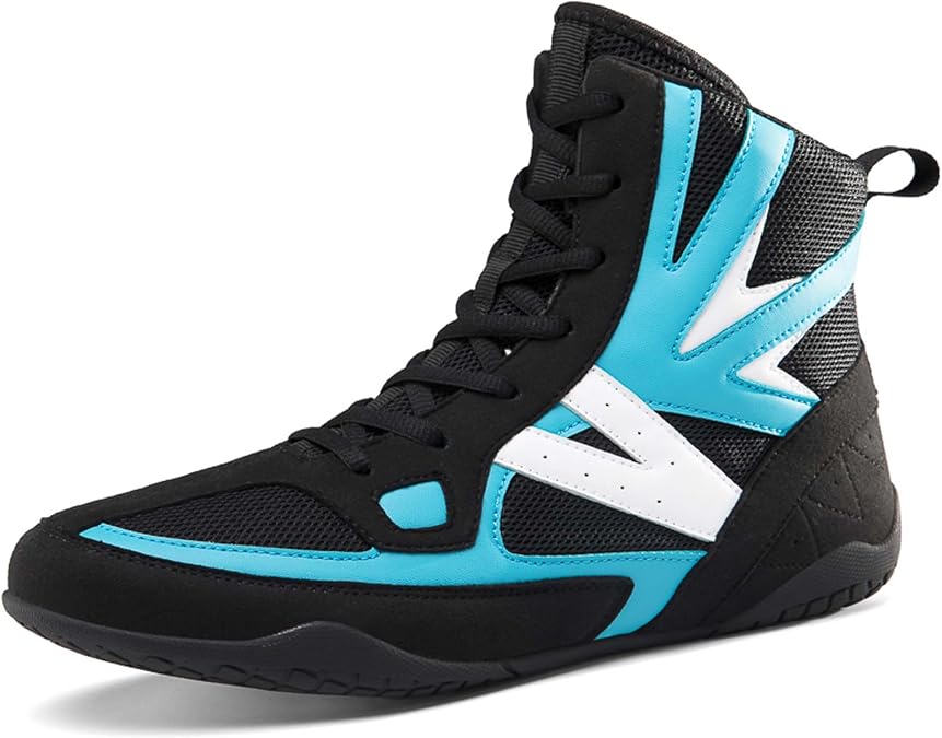 Usoway Men's Professional Boxing Shoes Non-Slip Wrestling Shoes Women's Lightweight Boxing Wrestling Training Shoes Adult Fitness Sports Shoes Fighting Weightlifting Multifunctional Shoes