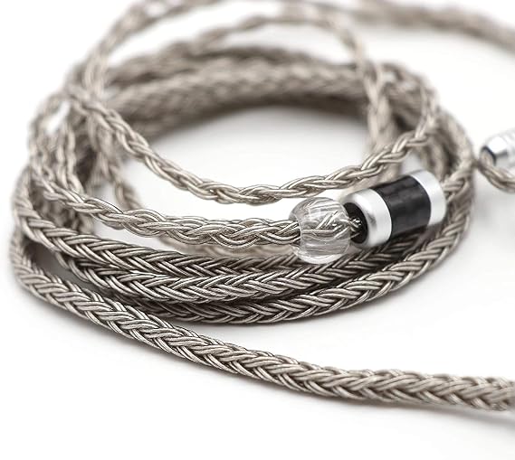 Linsoul Tripowin Zonie 16 Core SilverPlated IEM Cable, Recessed 2pin, 3.5mm