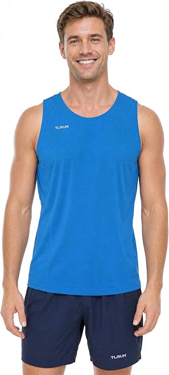 TLRUN Men’s Lightweight Running Vest Quick Dry Marathon Tank
