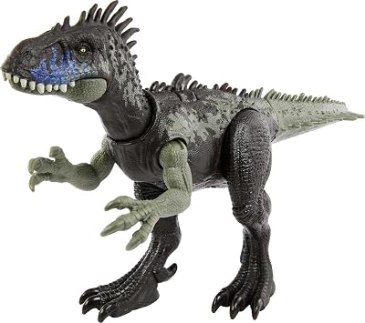 Mattel Jurassic World Dominion Wild Roar Dryptosaurus Dinosaur Action Figure Toy with Sound & Attack Action, Plus Downloadable App & AR
