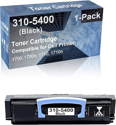 1-Pack Compatible High Capacity 310-5400 310-5402 Toner Cartridge use for Dell 1700, 1700n, 1710, 1710n Printer Black