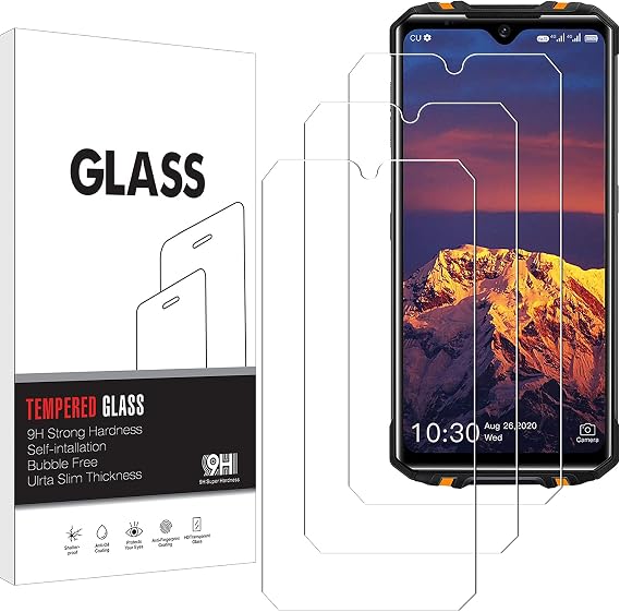 Screen Protector Compatible with Oukitel WP8 pro [3 Pack], Easy to Install, HD Anti-Scratch Anti-Fingerprint No-Bubble Tempered Glass Screen Protector for Oukitel WP8 pro