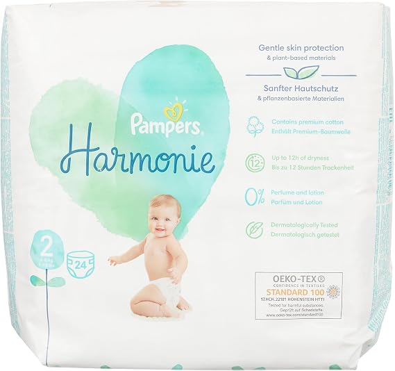 Pampers Harmonie Bebek Bezi 2 Beden 24 Adet