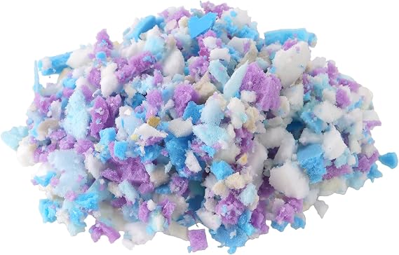 FUNSUEI 2.3kg Shredded Memory Foam Filling - Foam Crumbs for Bean Bag Chair, Couch, Bed, Pillow & Crafts, Soft & Comfortable
