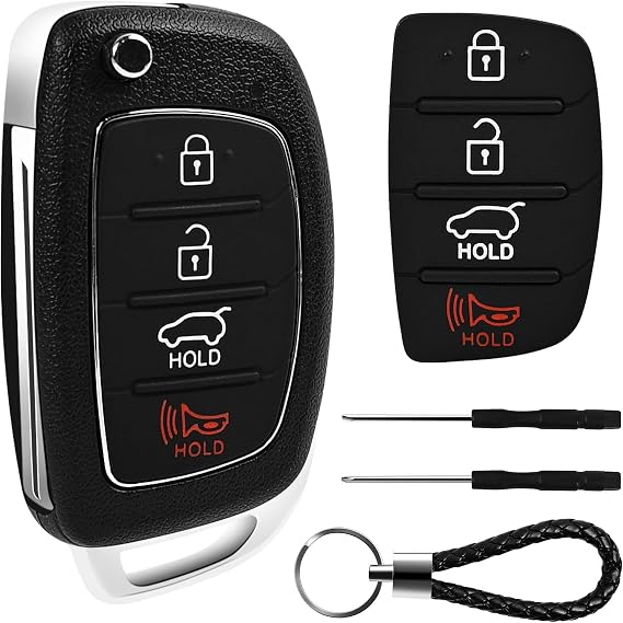 4-Button Hyundai Santa Fe Sport/Sonata Key Cover