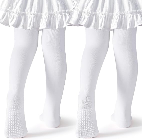 Baby Tights Non Slip Toddler Stockings Tights with Grippers Seamless Soft Cotton Knit Leggings Newborn