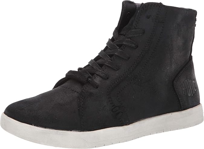 Harley-Davidson Men's Putnam Blk, Gy or BRN 5-in HDMC Leather Sneakers D96208