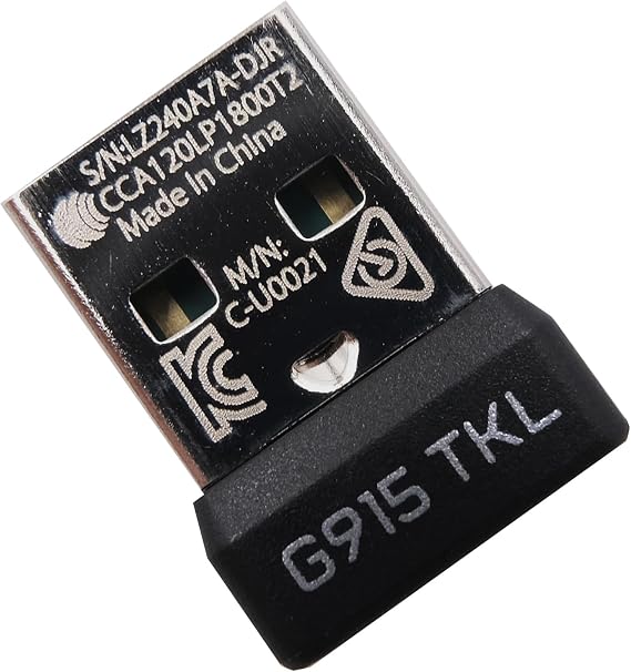 New USB Dongle Keyboard Receiver Adapter Replacement for Logitech G915 TKL Lightspeed Wireless Mechanical Gaming Keyboard