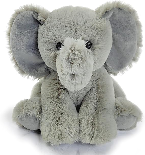 Elephant Stuffed Animal Toys, 8.5 Inch Soft and Cuddly Elephant Plush Animals Toy, Cute and Realistic Animals Gifts for Boys and Girls Toy for Toddlers 1-3