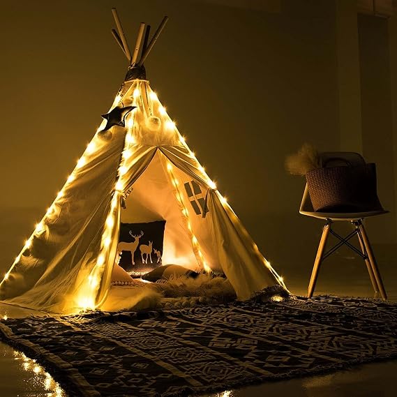 Fairy Lights Battery Indoor Kids Bedroom LED Srings Lights for Kids Teepee Tent Children Play Camping Tent Party Decoration