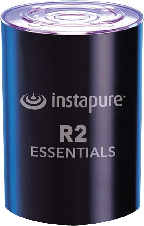 Instapure R2 ESSENTIALS Replacement Faucet Filter Cartridge, 1 Pack | NSF/ANSI 42/372 certified, reduces chlorine, taste, odor, 3-month 200-gallon capacity, coconut carbon