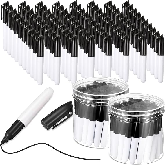 Ctosree 80 Pcs Mini Dry Erase Markers for Nurses Badge Small Markers