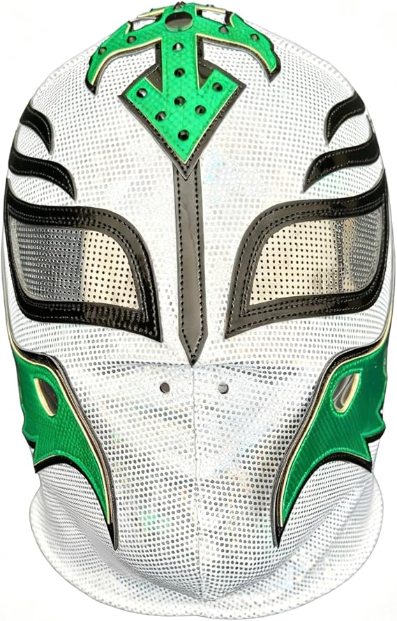 Generic Rey Mysterio Wrestling Mask 619 Luchador Lucha Libre Mexicana Mask Black Green
