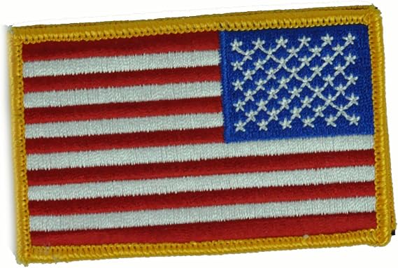 Tactical Reverse USA Flag Patch - Red White & Blue