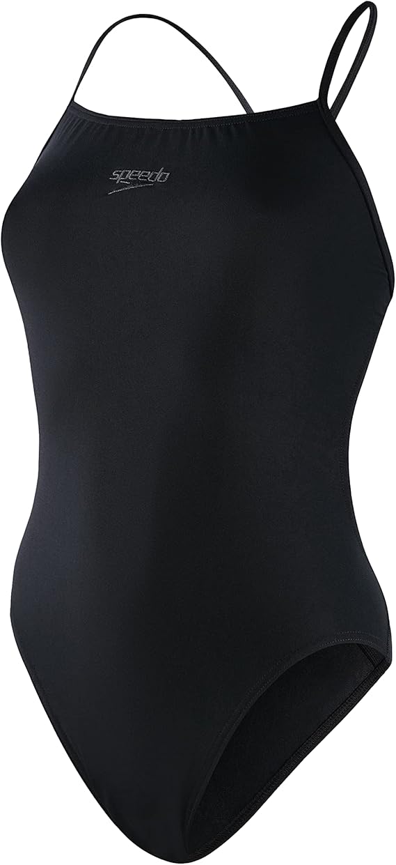 Speedo Women's Solid Endurance Thin Strap Swimsuit