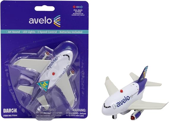 Avelo Pullback - Stylized Aircraft 5"