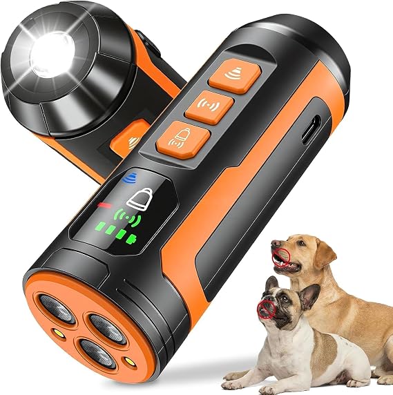 Dog Bark Deterrent Device, 3X Fast Anti Barking Trainer, 50FT Range