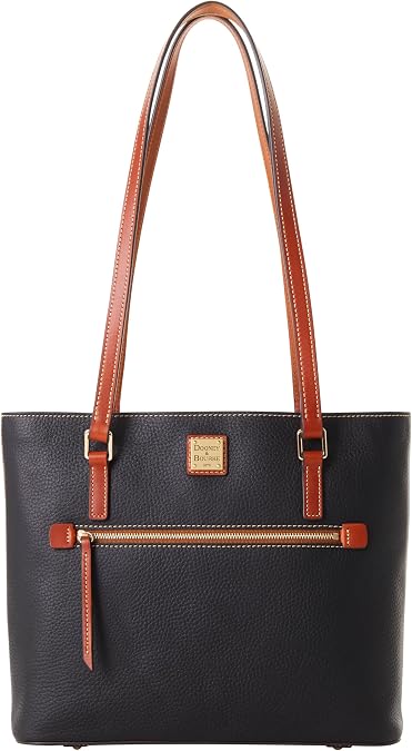 Dooney & Bourke Tote Bags for Women, Pebble Grain Leather Shopper Bag with Zipper