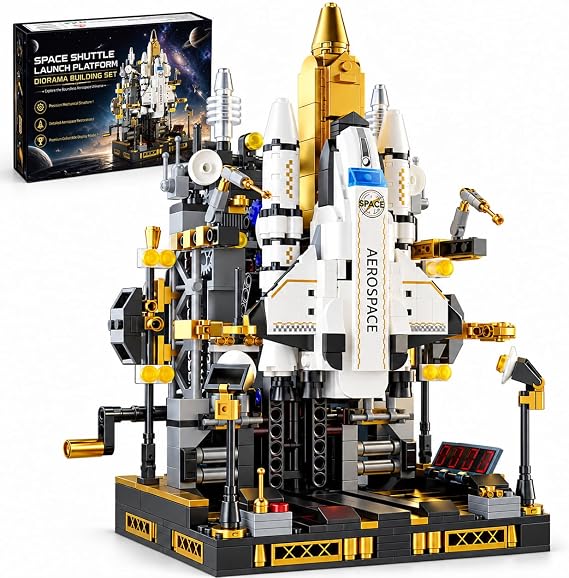 Space Shuttle Rocket Model Building Blocks Set