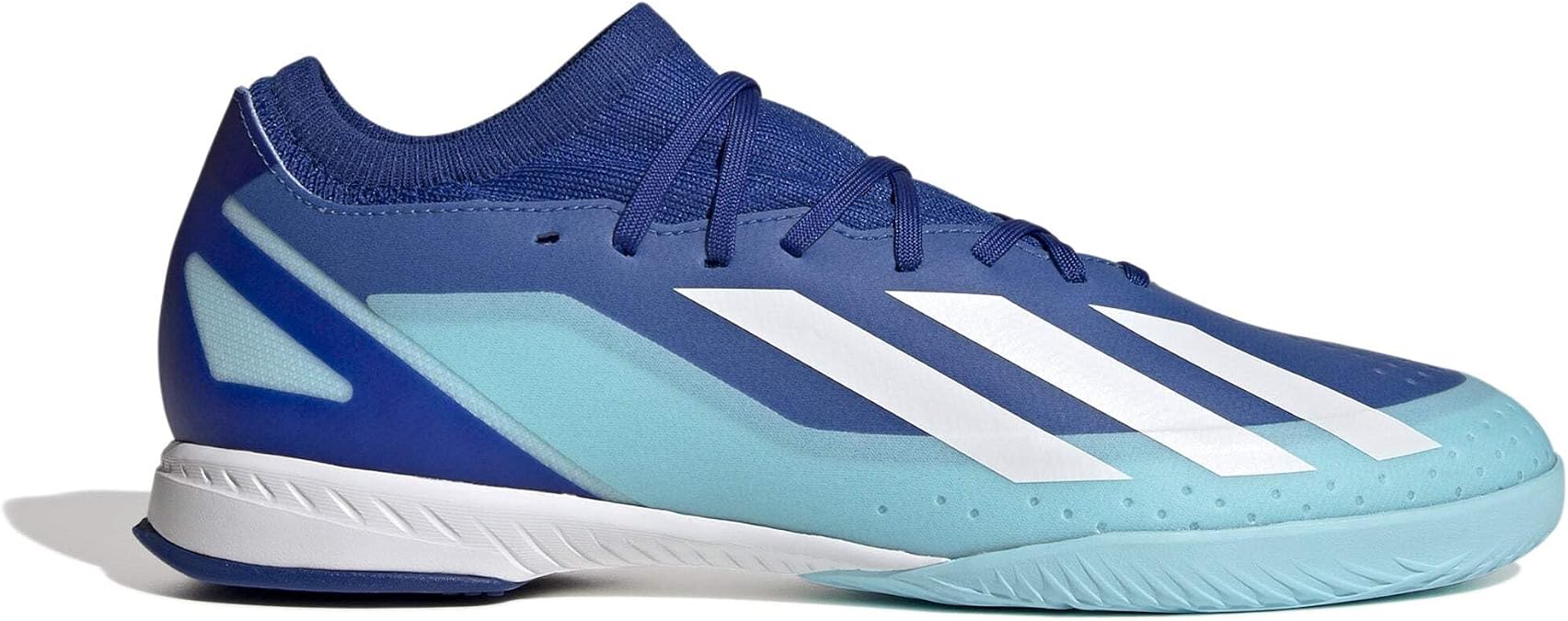 adidas Unisex-Adult X Crazyfast.3 Indoor Soccer Shoe (Bright Royal/White/Solar Red, 7.5)
