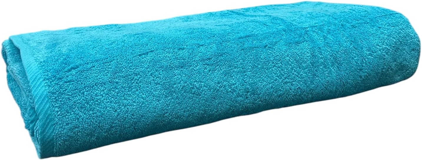 Oversized Aqua Bath Sheet Towel 40x80 inches-100% Turkish Cotton, Luxury & Absorbent, Soft & Quick-Dry, Premium Spa & Bathroom Towel