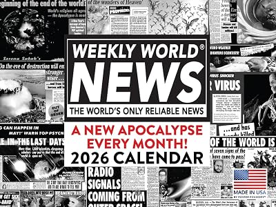 WWN Weekly World News Tabloid Calendar 2026 Monthly Wall | American Made In The USA