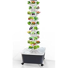 Hydroponic Tower, Hydroponics Growing System, Indoor Smart, Vertical Planter Tower, Hydroponics Growing System Kit with Hydrating Pump