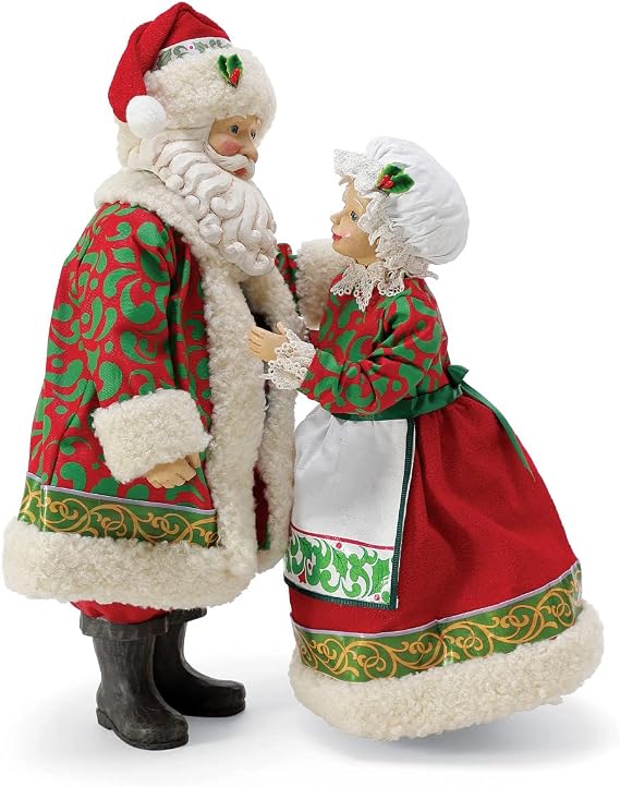 Department 56 Jim Shore by Possible Dreams Santa and Mrs. Claus Almost Ready Limited Edition Figurine Set, 12 Inch, Multicolor