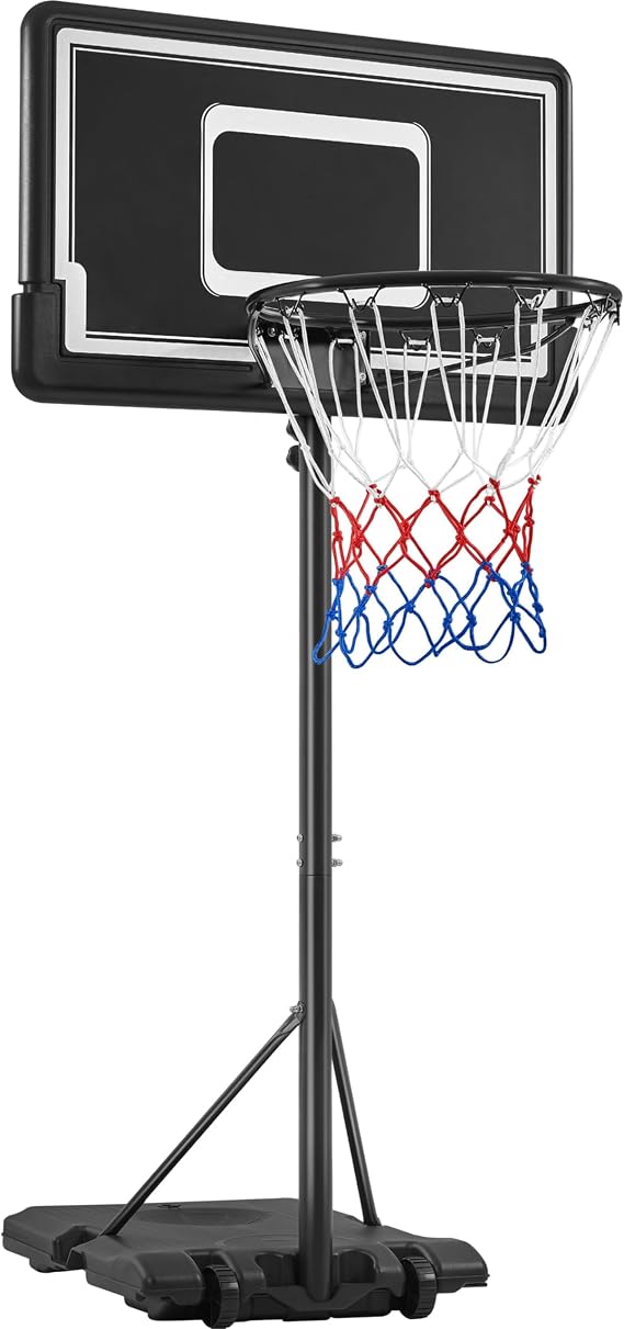 Yaheetech Basketball Hoop and Stand, Portable Adjustable Basketball Net